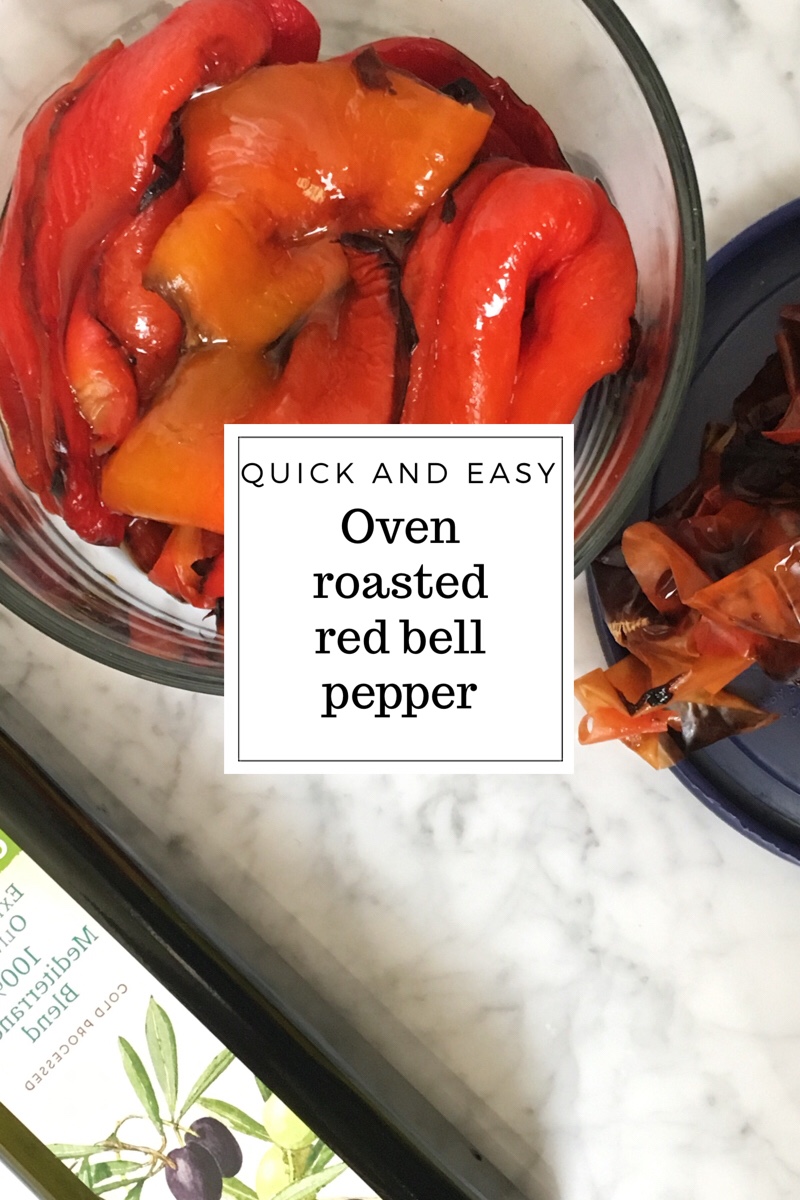 How to make oven roasted red bell pepper