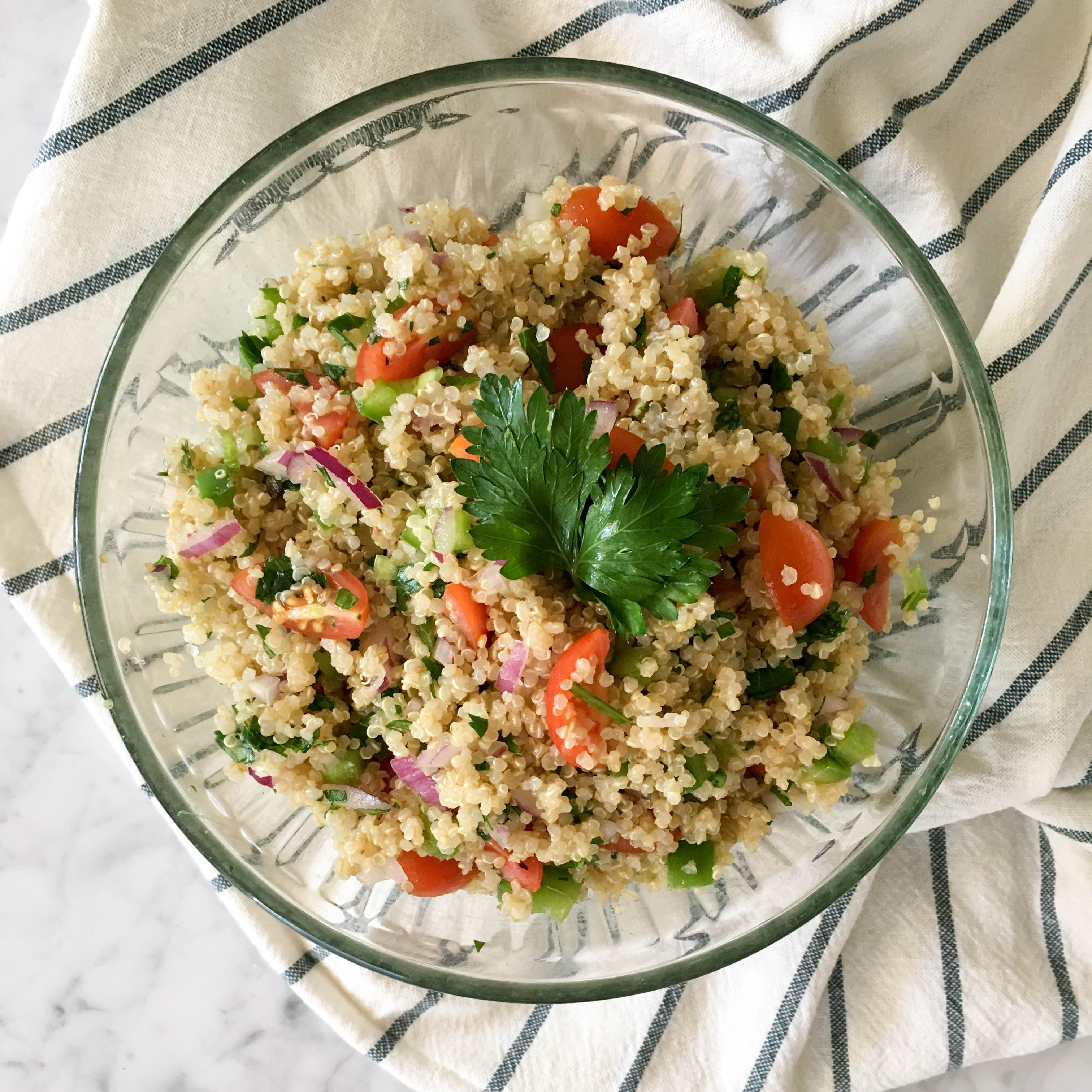 parsley mediterranean quinoa salad