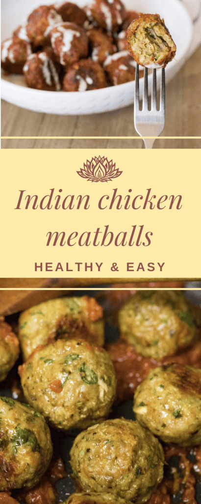 Baked Indian Chicken meatballs