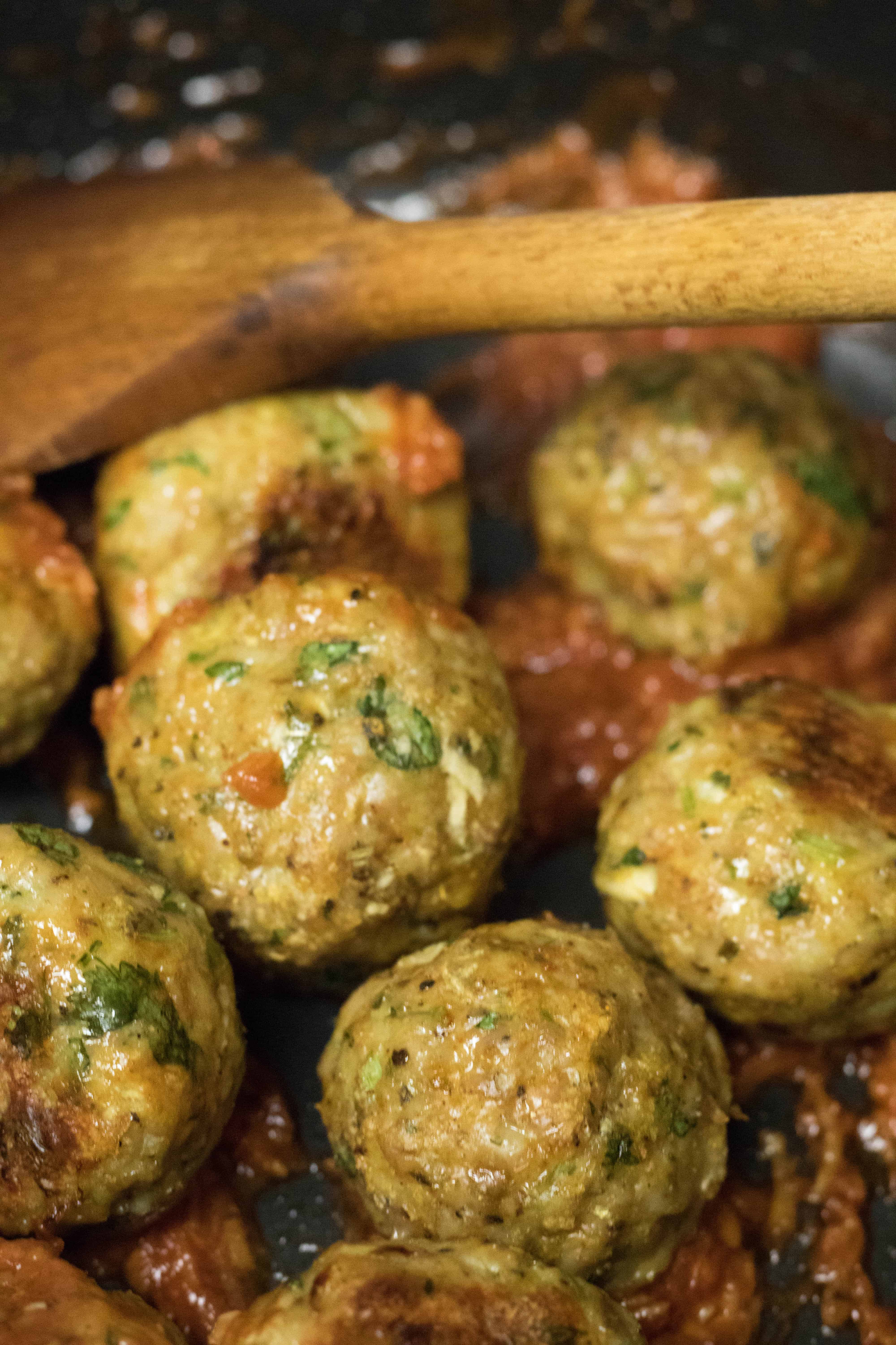 Baked Indian Chicken meatballs