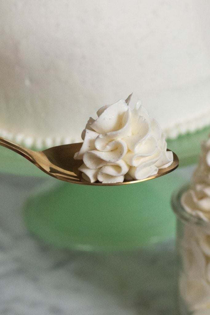 Vanilla Bean Italian Meringue Buttercream - Lifestyle of a Foodie