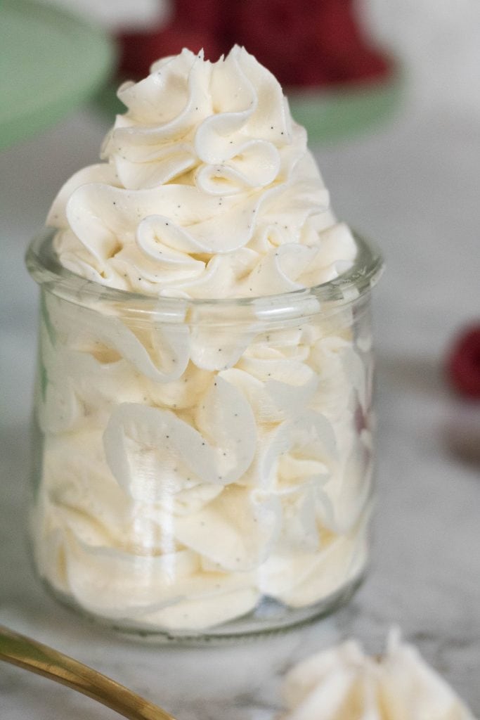 Vanilla Bean Italian Meringue Buttercream - Lifestyle of a Foodie