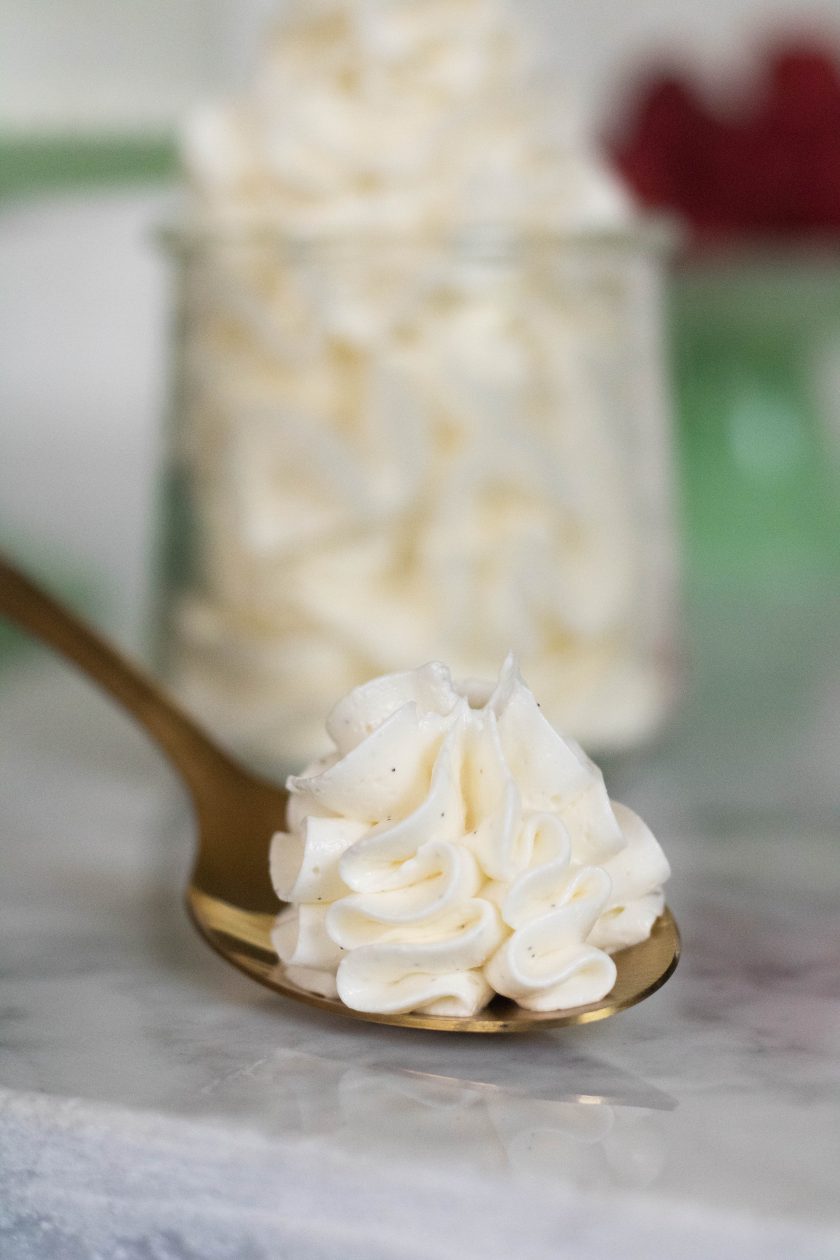 Vanilla Bean Italian Meringue Buttercream Lifestyle of a Foodie