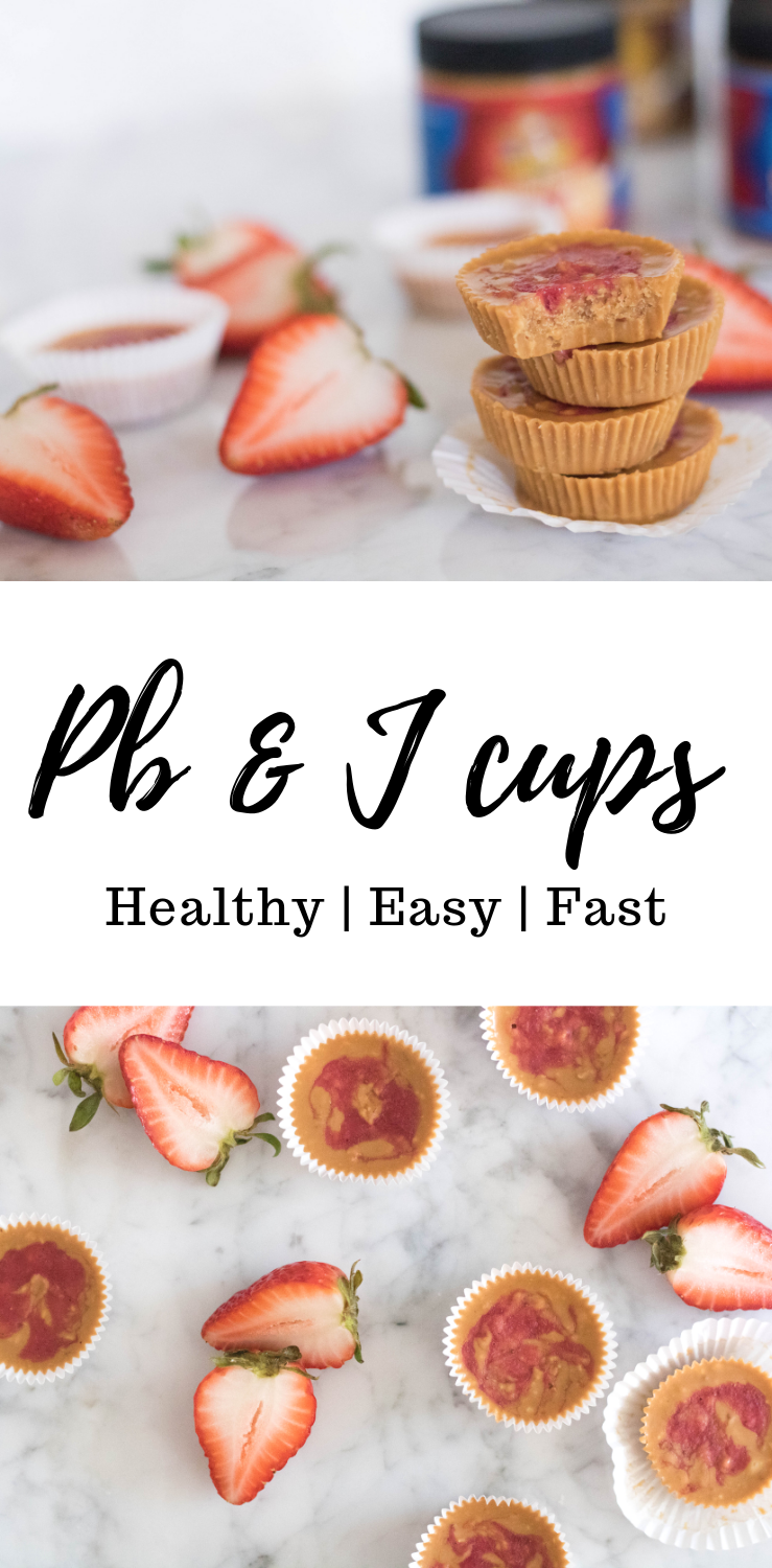 healthy Peanut butter and jelly cups