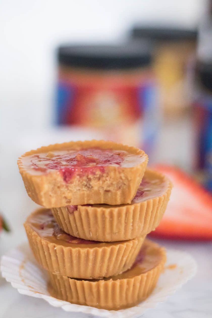 Healthier Peanut Butter and Jelly Swirl cups Lifestyle of a Foodie