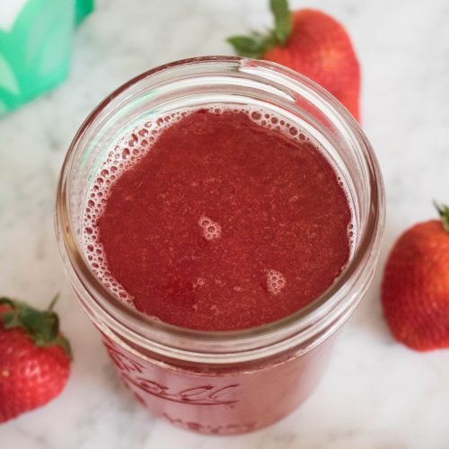 Xylitol strawberry simple syrup