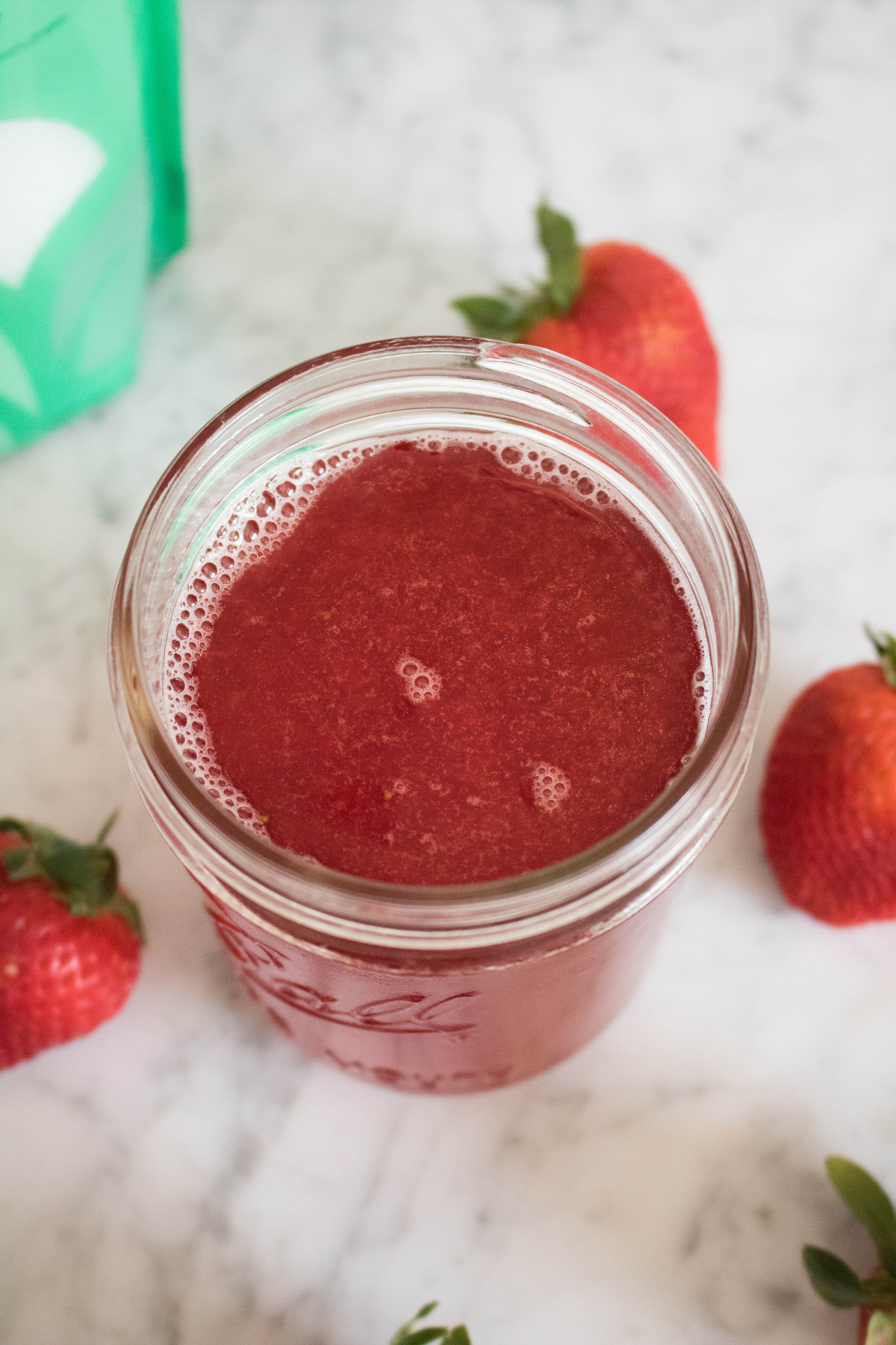 Xylitol strawberry simple syrup
