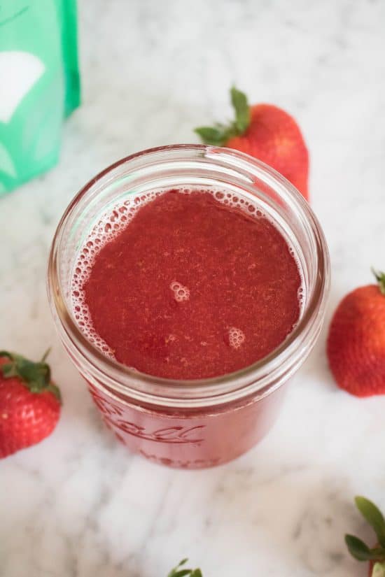 3Ingredient Low Carb Strawberry Xylitol Simple Syrup Lifestyle of a