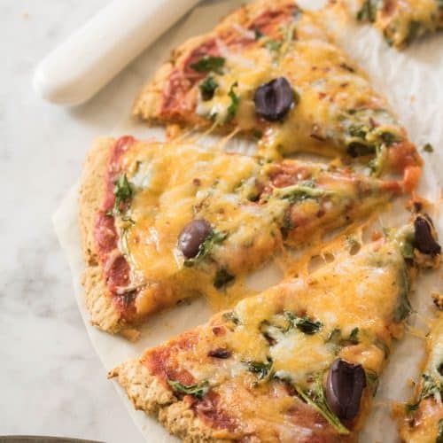 Chickpea gluten free pizza crust