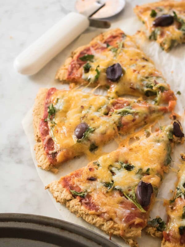 Chickpea gluten free pizza crust