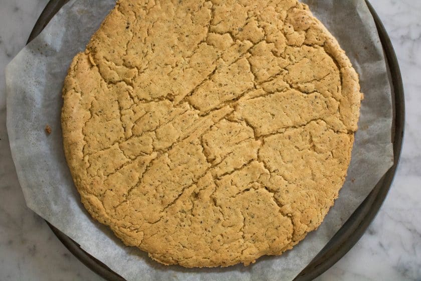 Easy Glutenfree Chickpea Pizza Crust Lifestyle of a Foodie