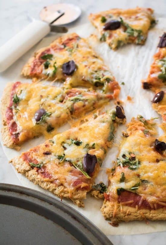 Easy Glutenfree Chickpea Pizza Crust Lifestyle of a Foodie