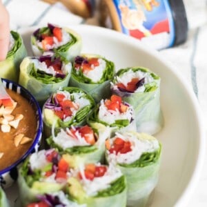 Summer fresh spring rolls