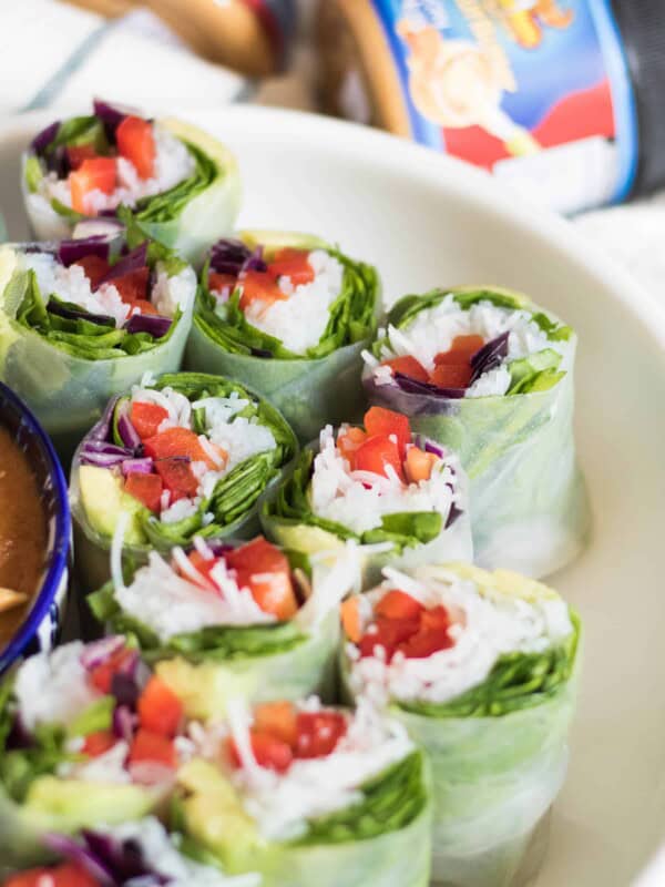 Summer fresh spring rolls