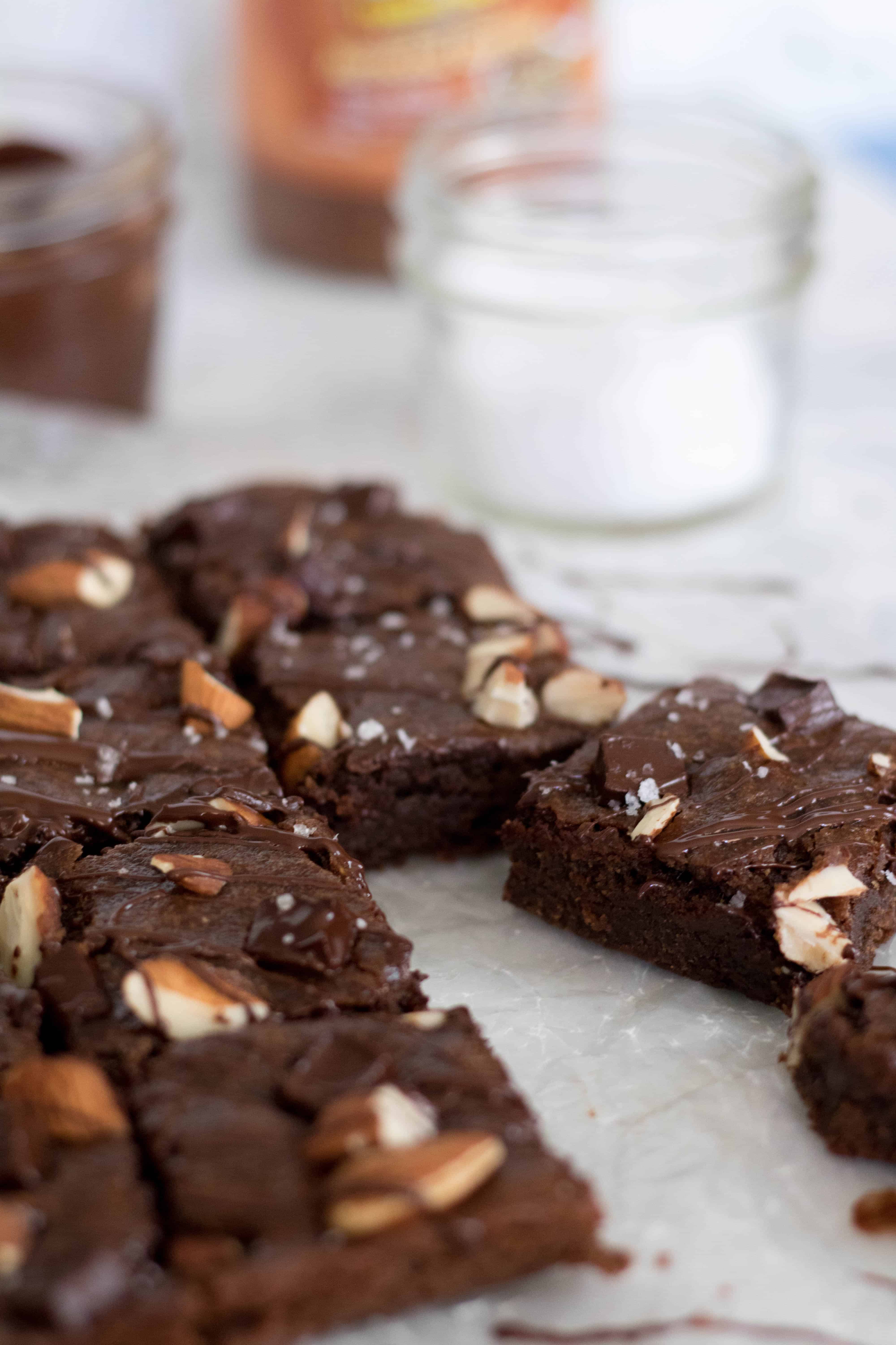 Healthy vegan double chocolate brownies | Lifestyle of a Foodie