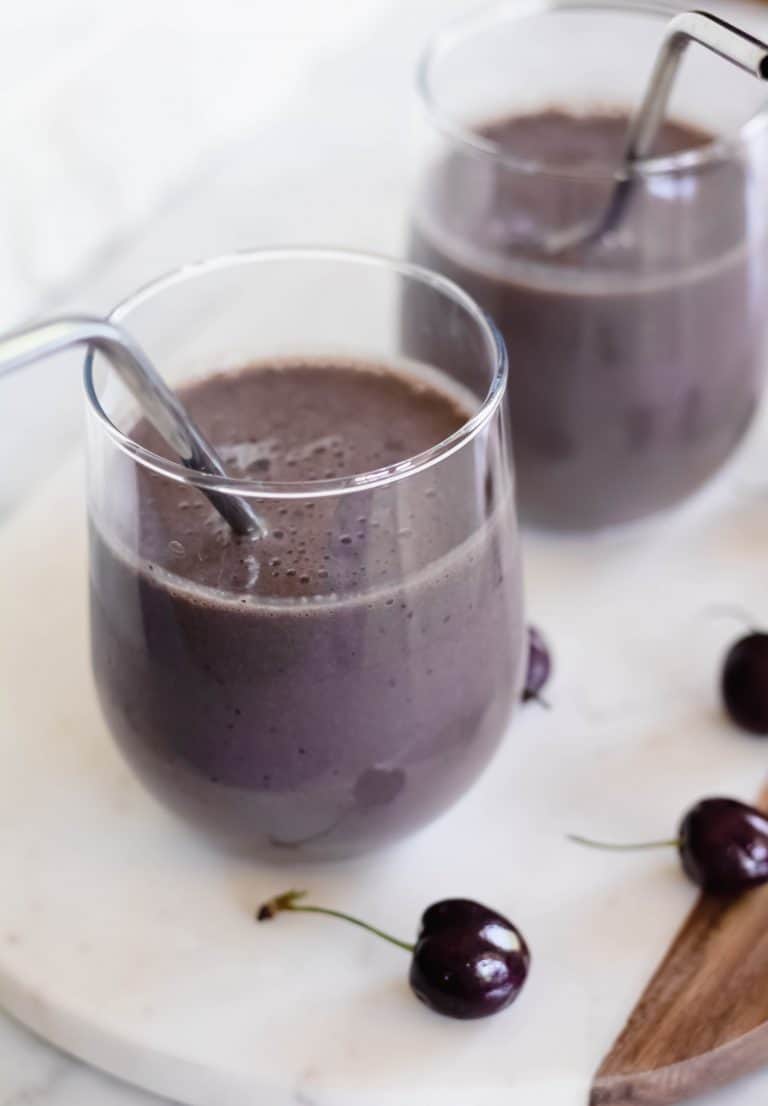 Vegan High Protein Chocolate Smoothie Lifestyle of a Foodie