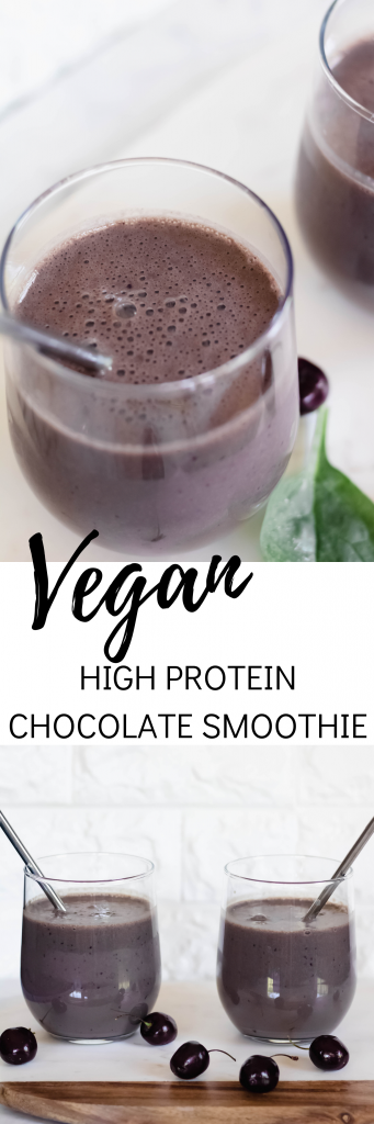 Vegan High Protein Chocolate Smoothie