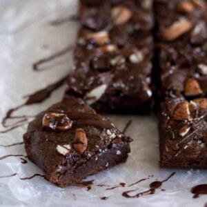 Healthy Vegan Double chocolate Brownies