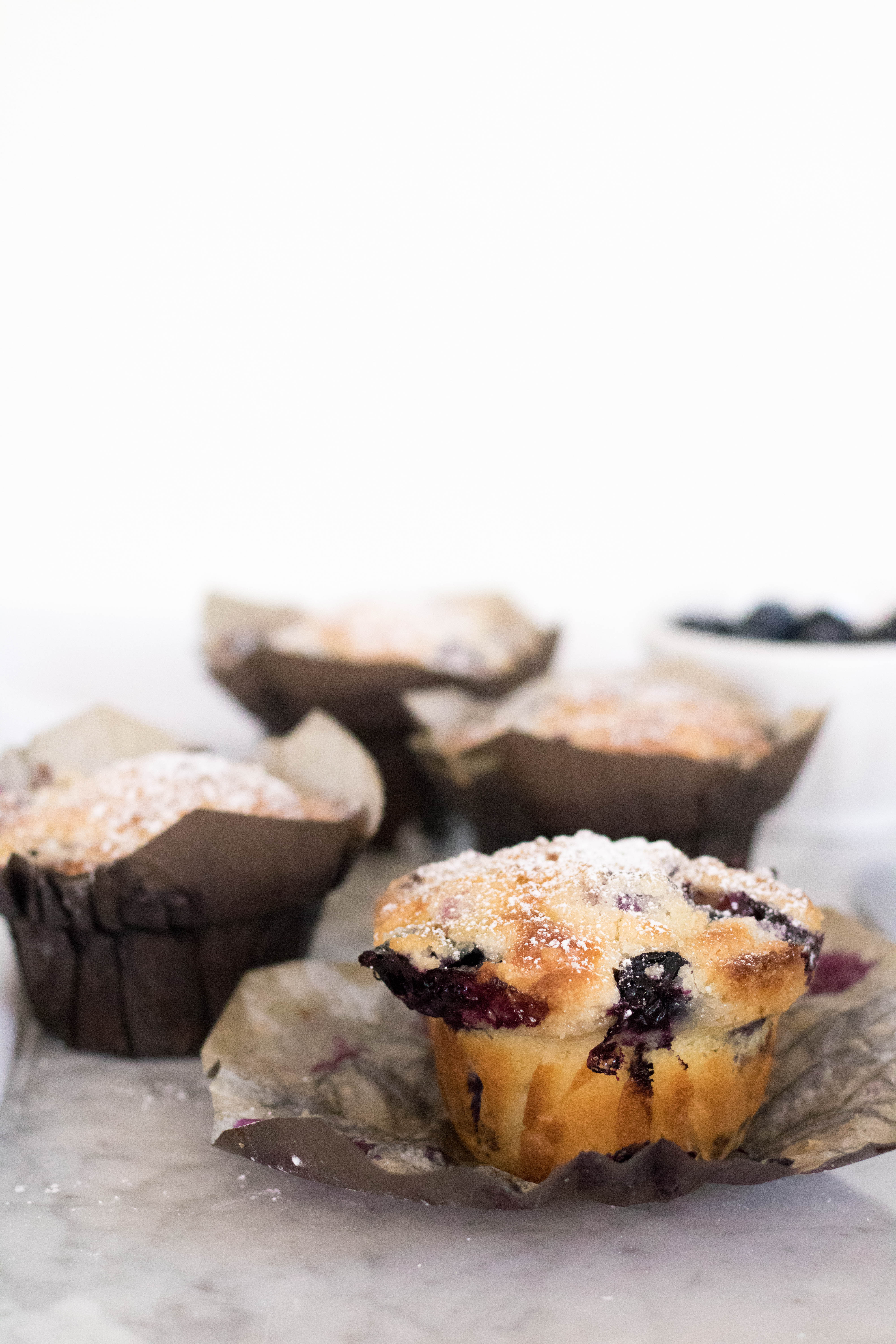 Bakery Style Blueberry Muffins