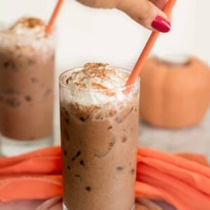 Iced Pumpkin Spice hot chocolate
