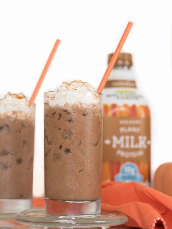 Iced pumpkin spice hot chocolate