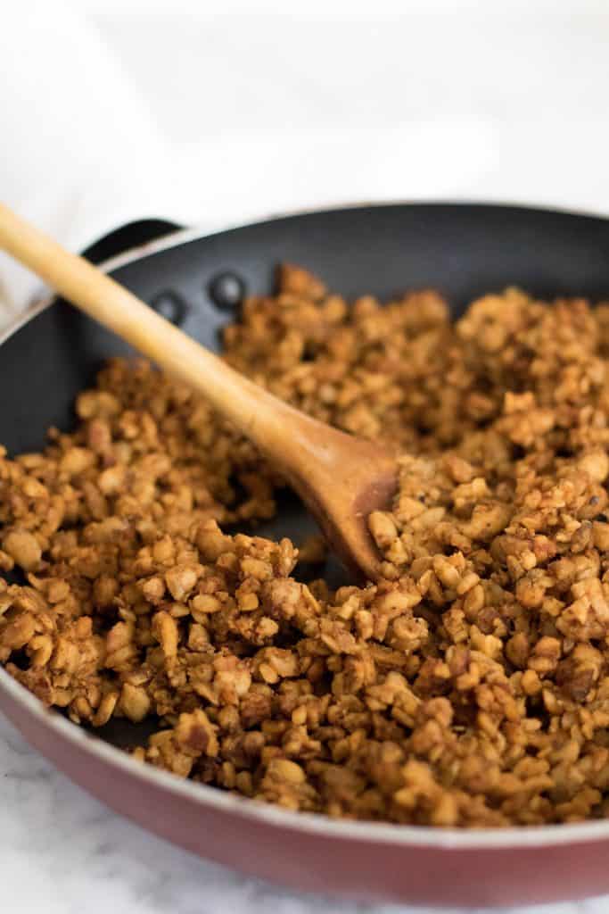 Vegan Tempeh Taco Meat