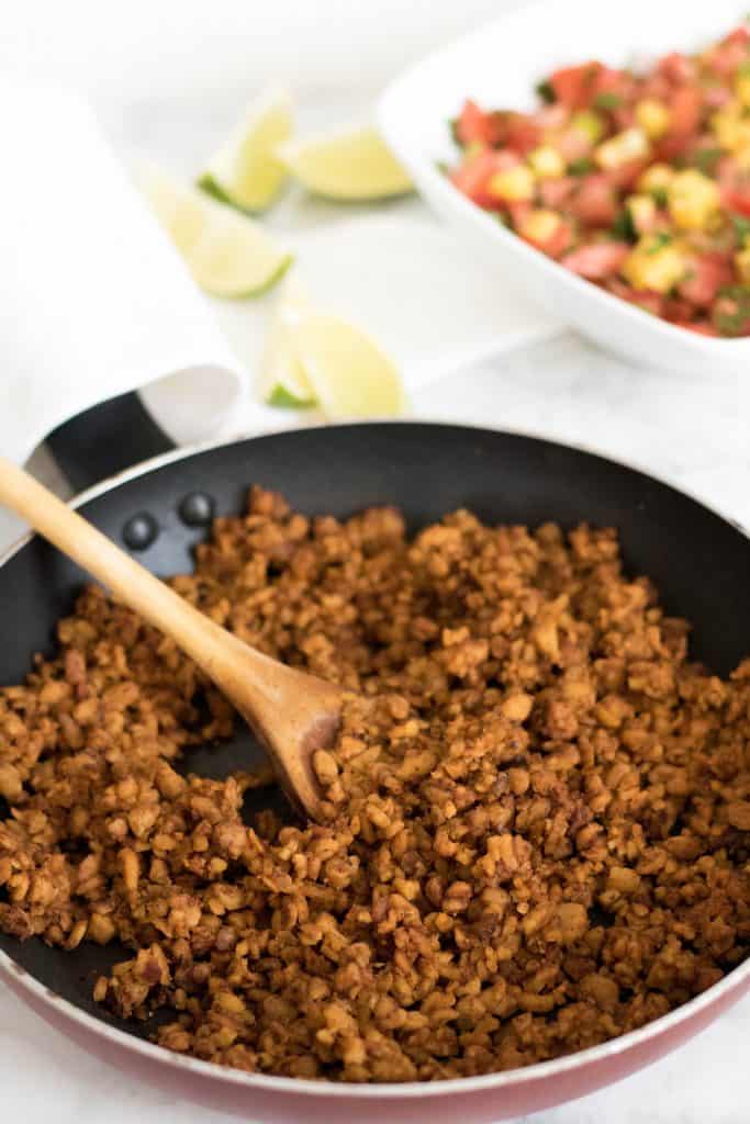 The easiest Vegan Tempeh Taco Meat Lifestyle of a Foodie