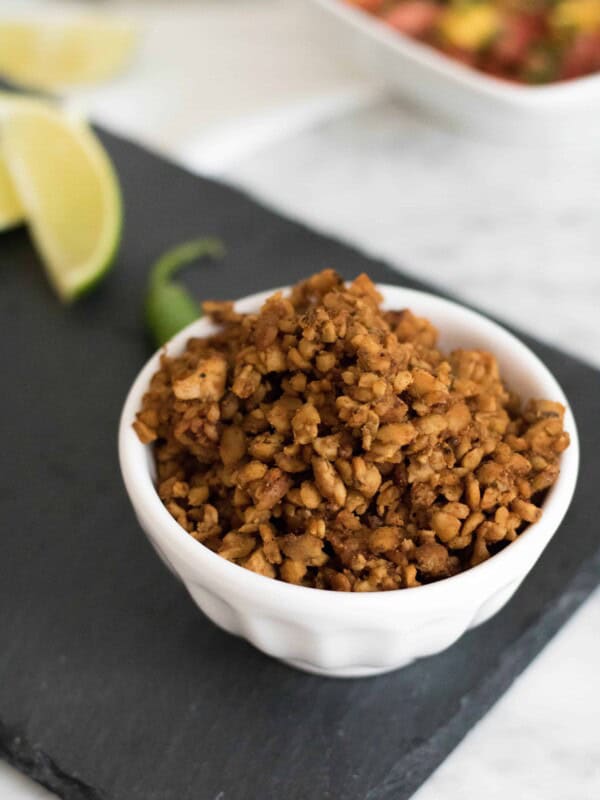 Vegan Tempeh Taco Meat