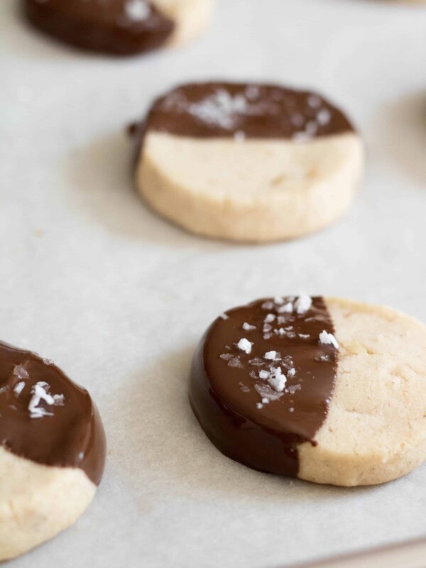 Chocolate walnut cut and bake cookies