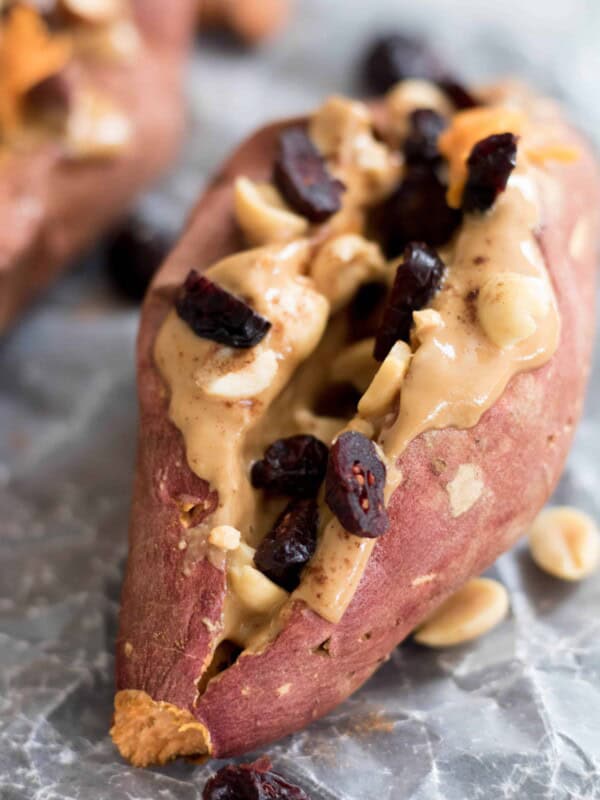 close up of breakfast recipe using sweet potatoes