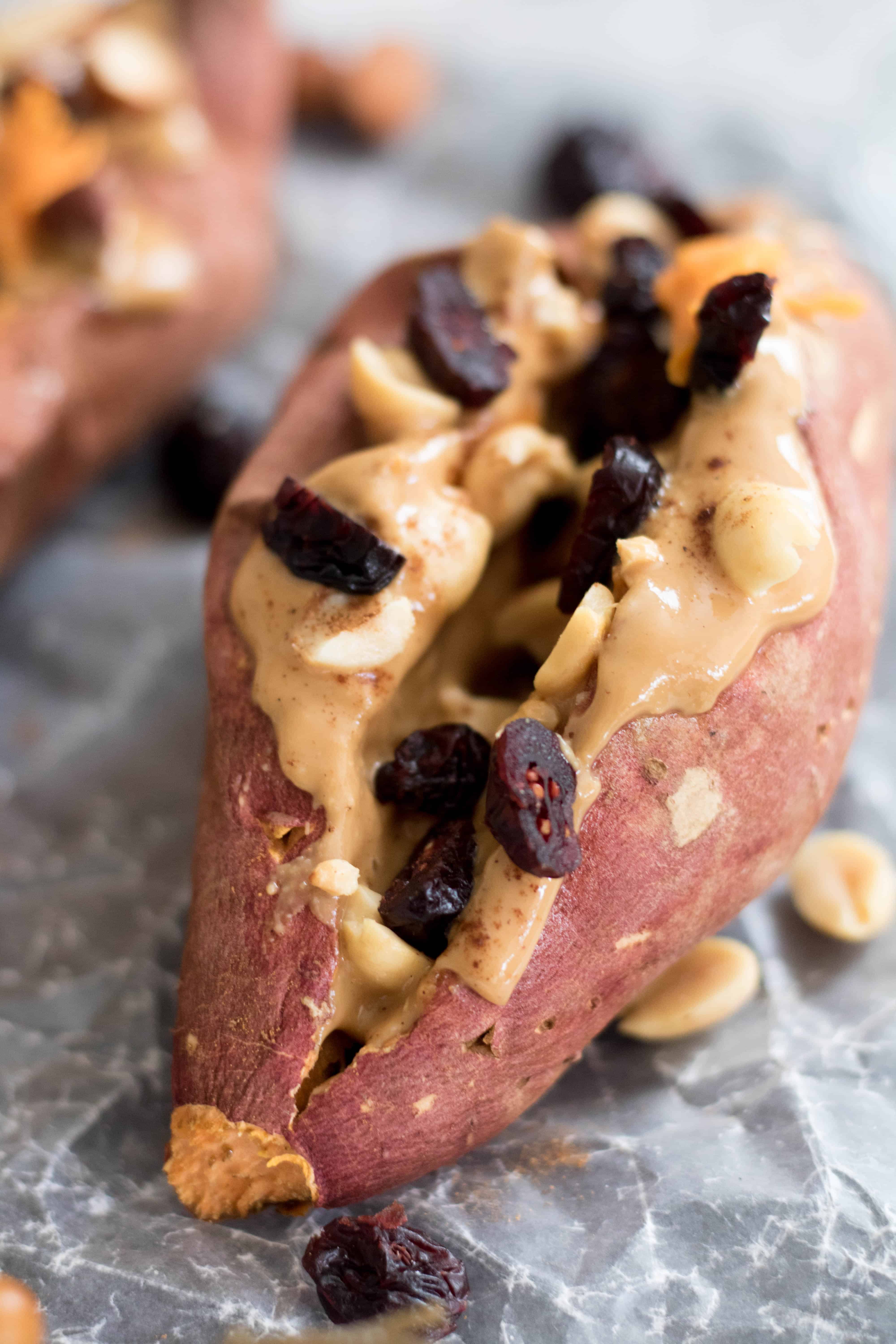 close up of breakfast recipe using sweet potatoes