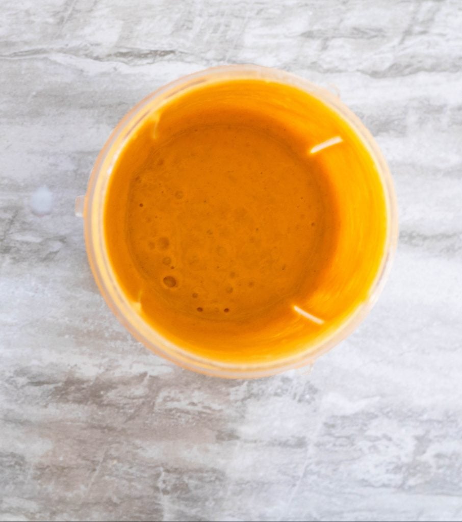 How to make a sweet potato smoothie in a blender