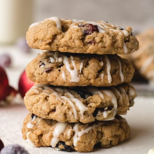 stacked cranberry oatmeal cookies recipe