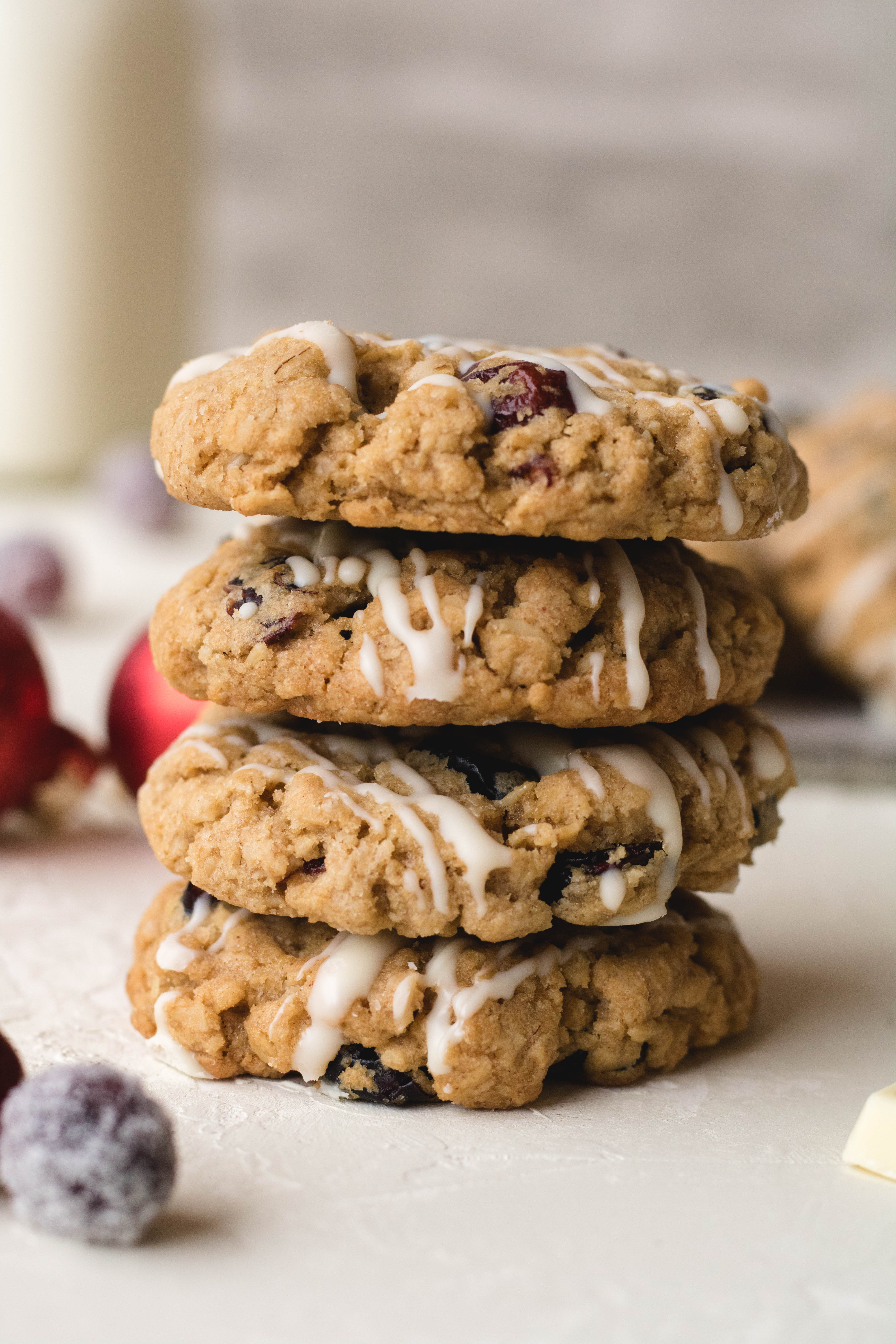 stacked cranberry oatmeal cookies recipe