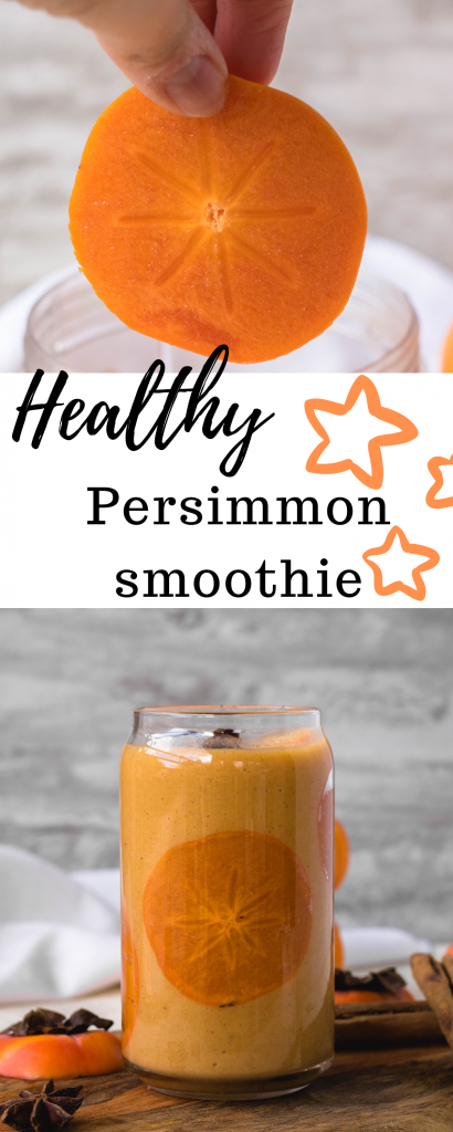 healthy persimmon smoothie