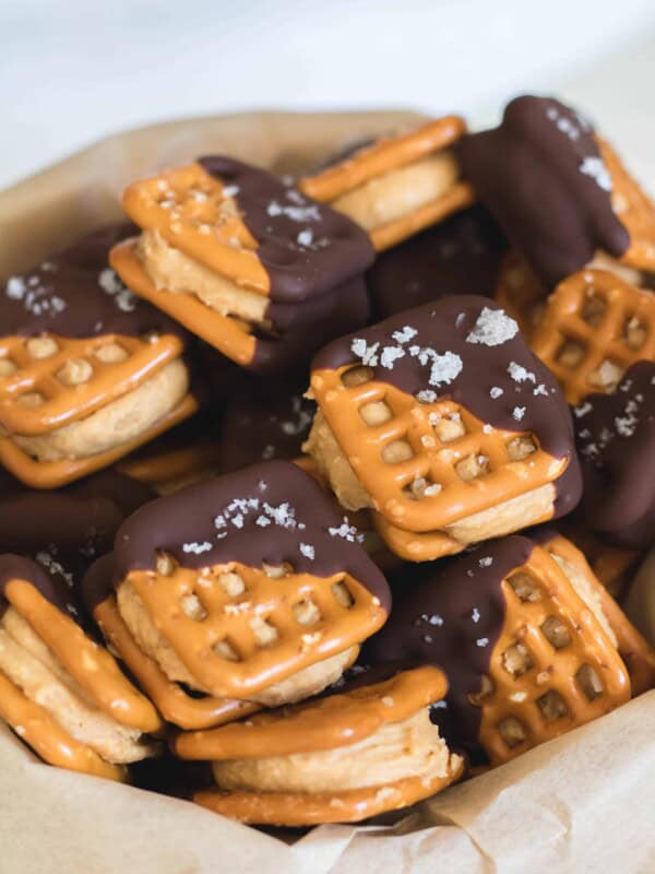 Perfect peanut butter buckeye pretzel bites