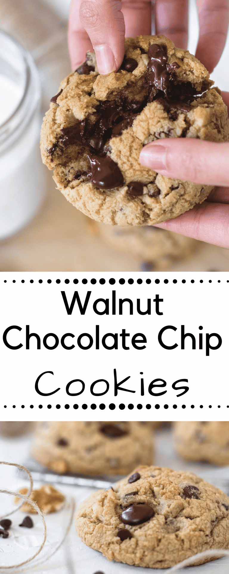 Walnut chocolate chip cookies - Lifestyle of a Foodie