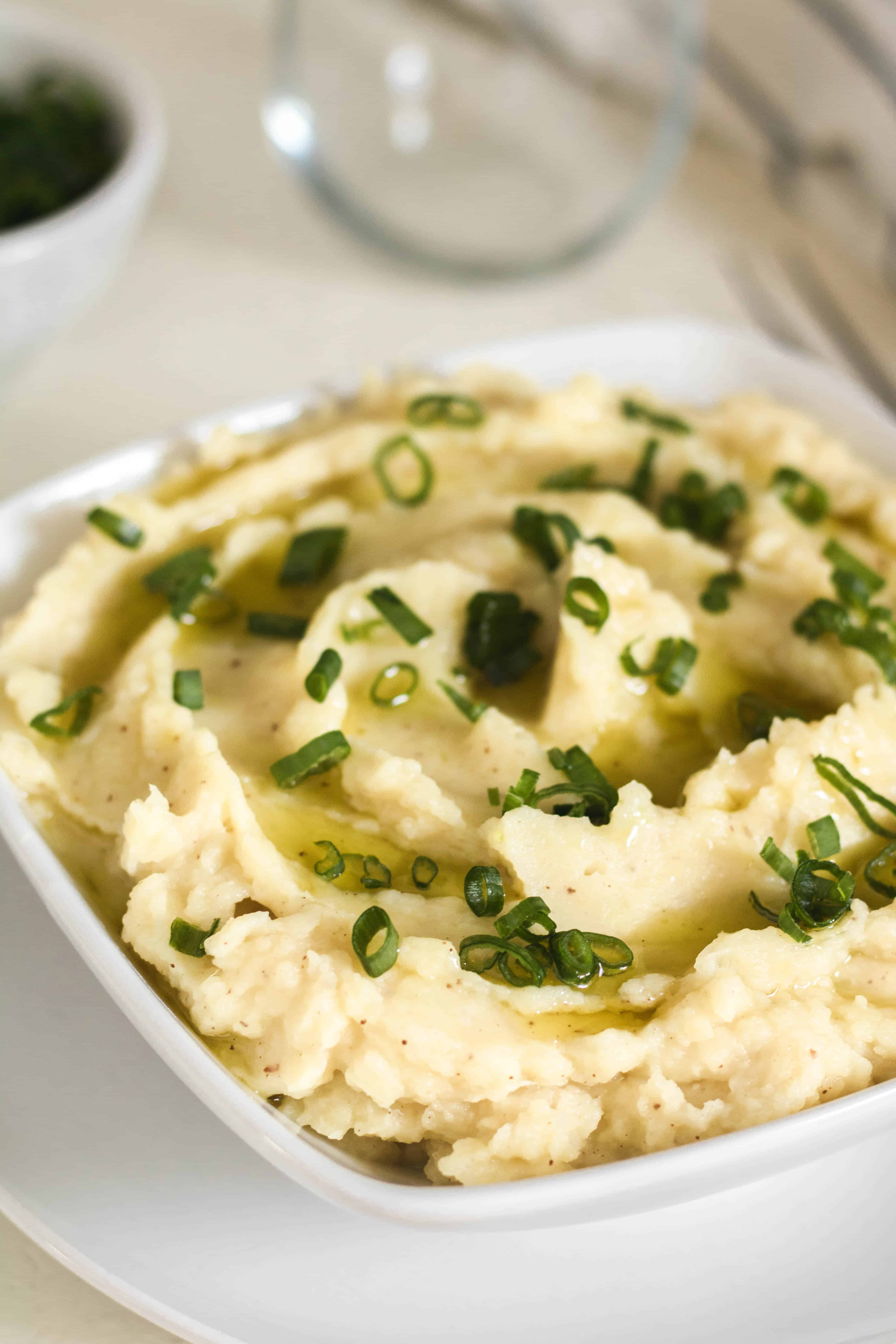 Mashed White Sweet Potatoes With Brown Butter