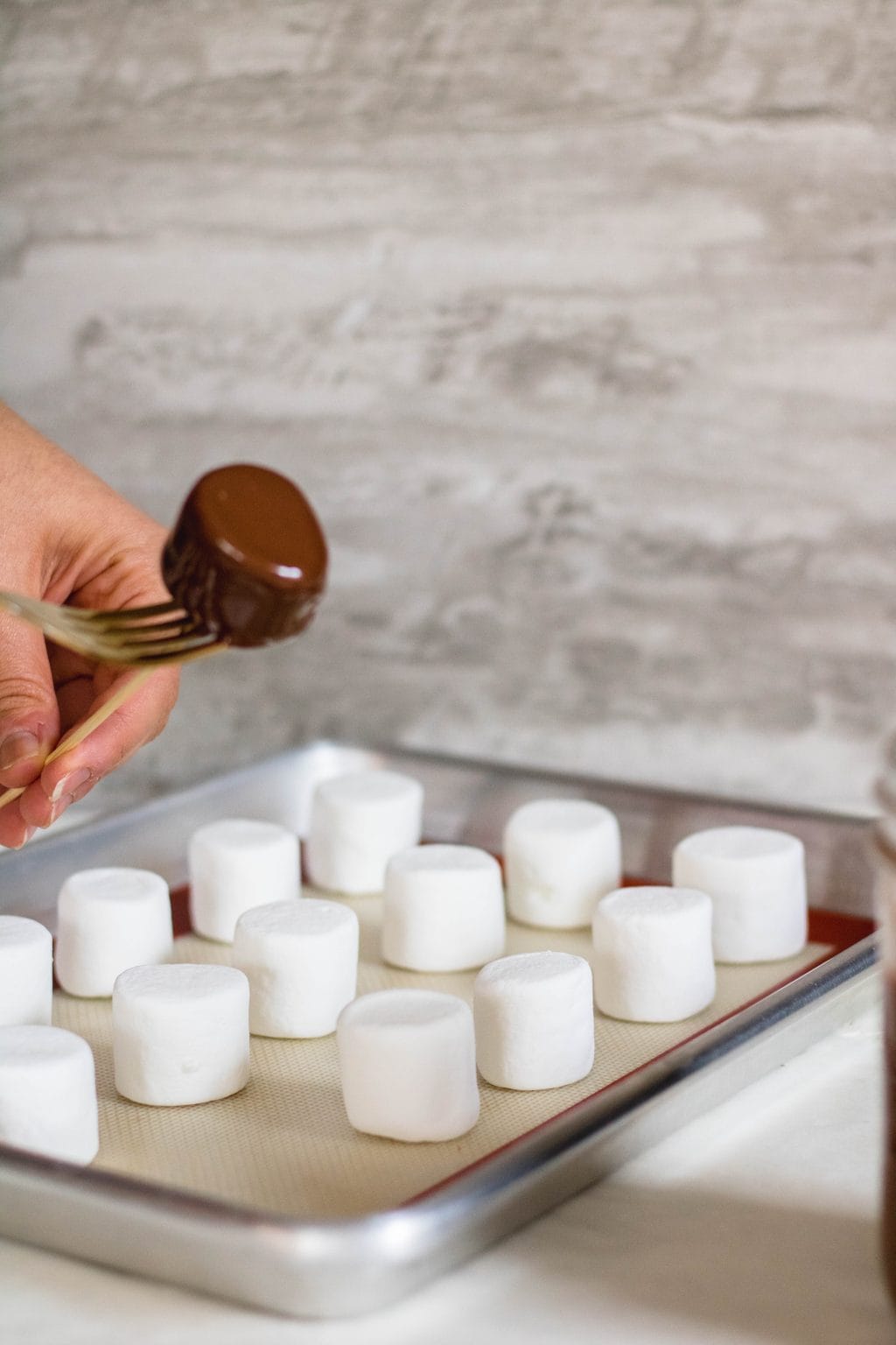 The easiest Chocolate Covered Marshmallows Lifestyle of a Foodie