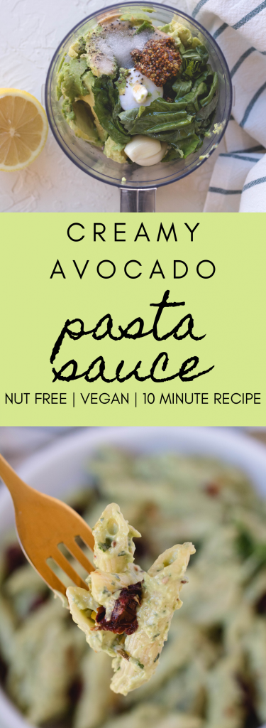 Creamy avocado pasta sauce recipe