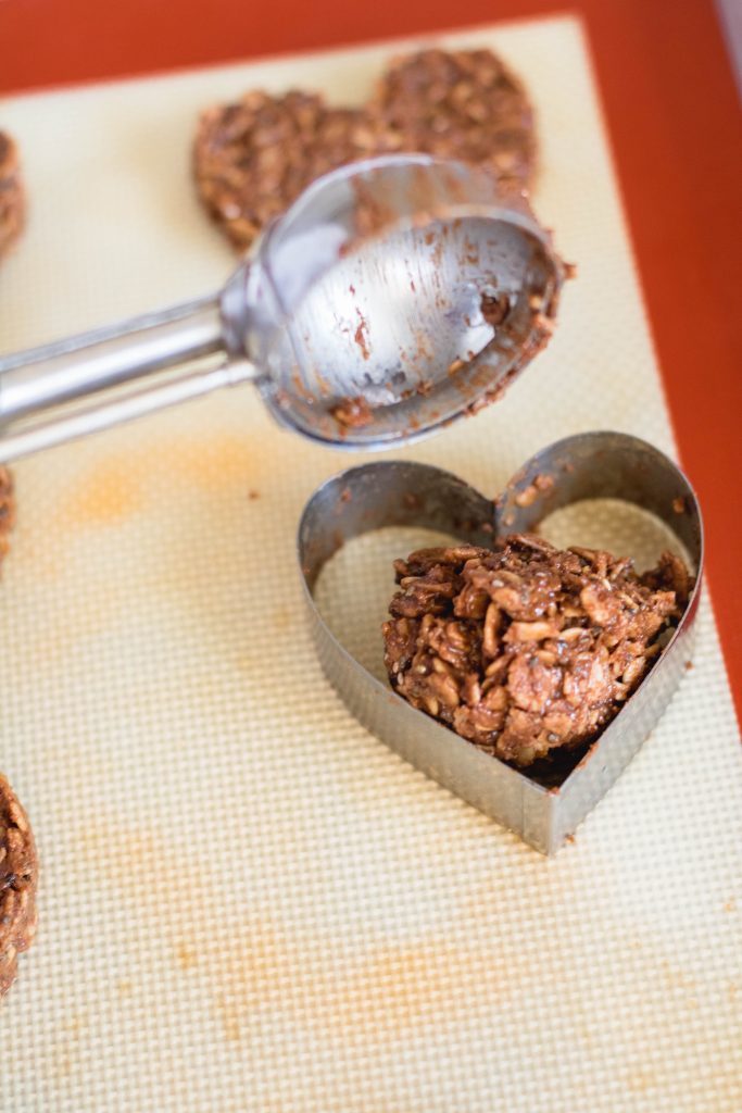 Heart valentine's healthy cookies