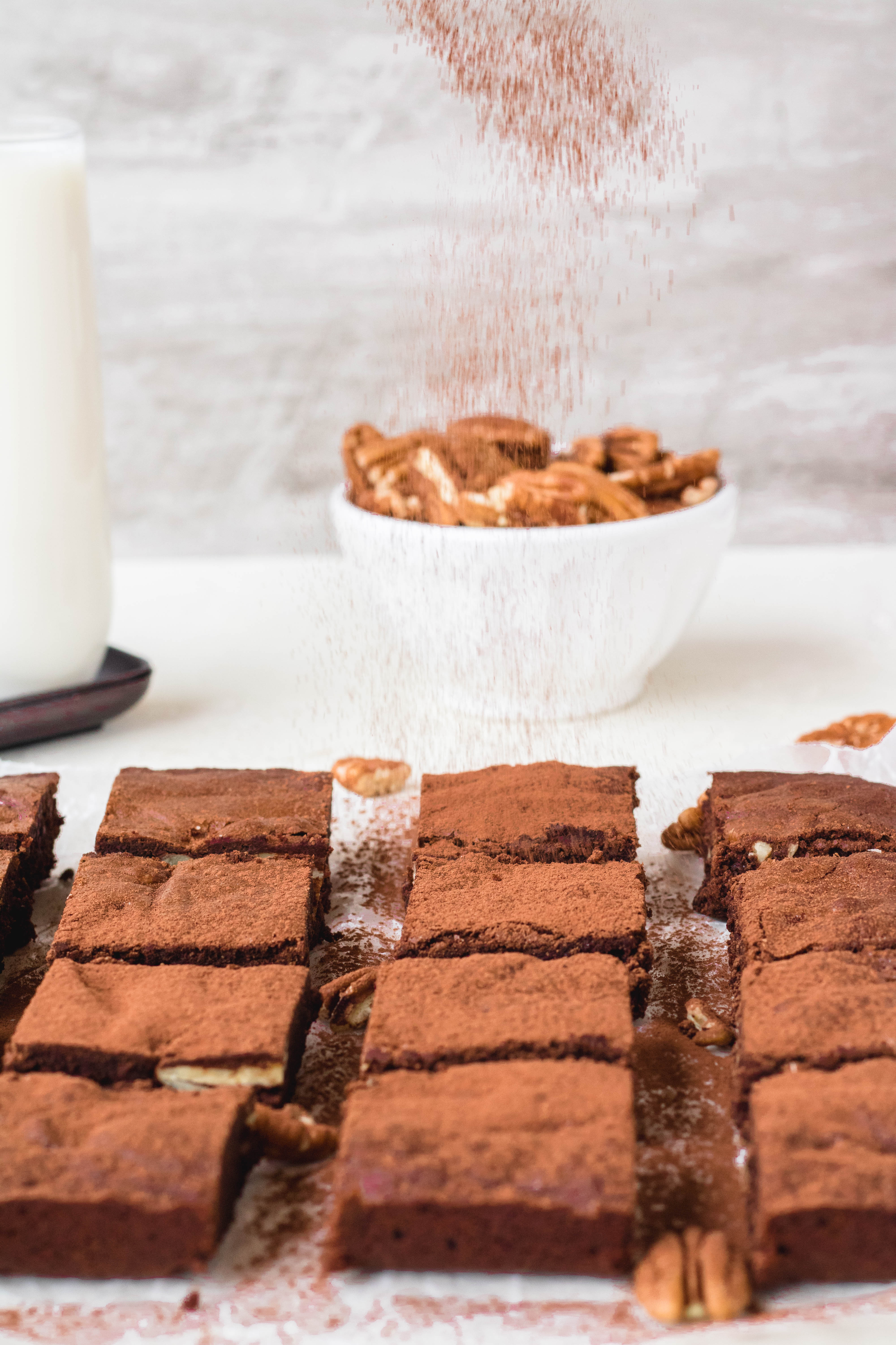 the easiest cocoa powder brownies ever