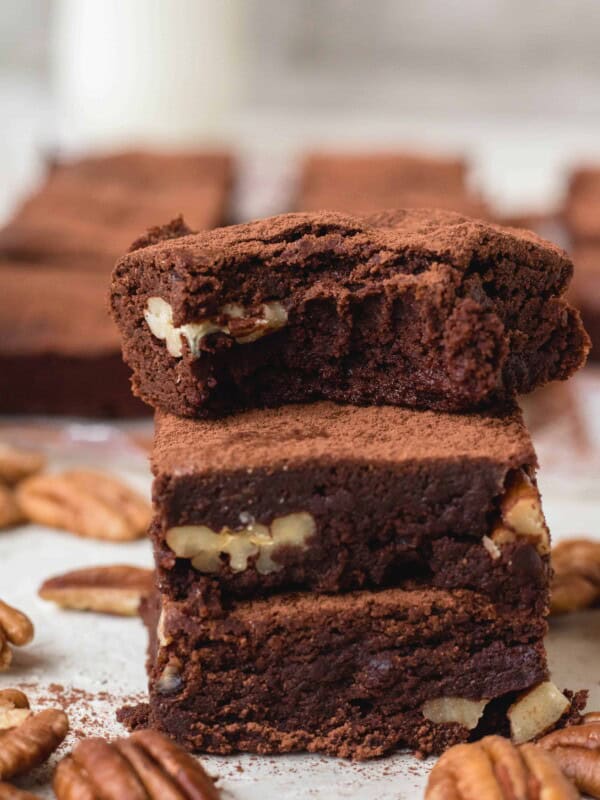 Brownies with cocoa powder super chewy
