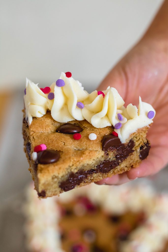Heart Valentine's Day Cookie Cake for two