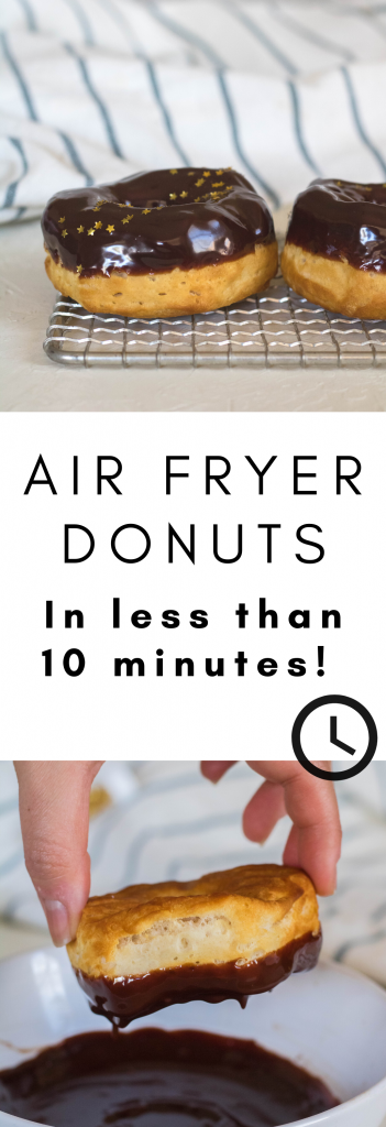 Air fryer donuts in less than 10 minutes