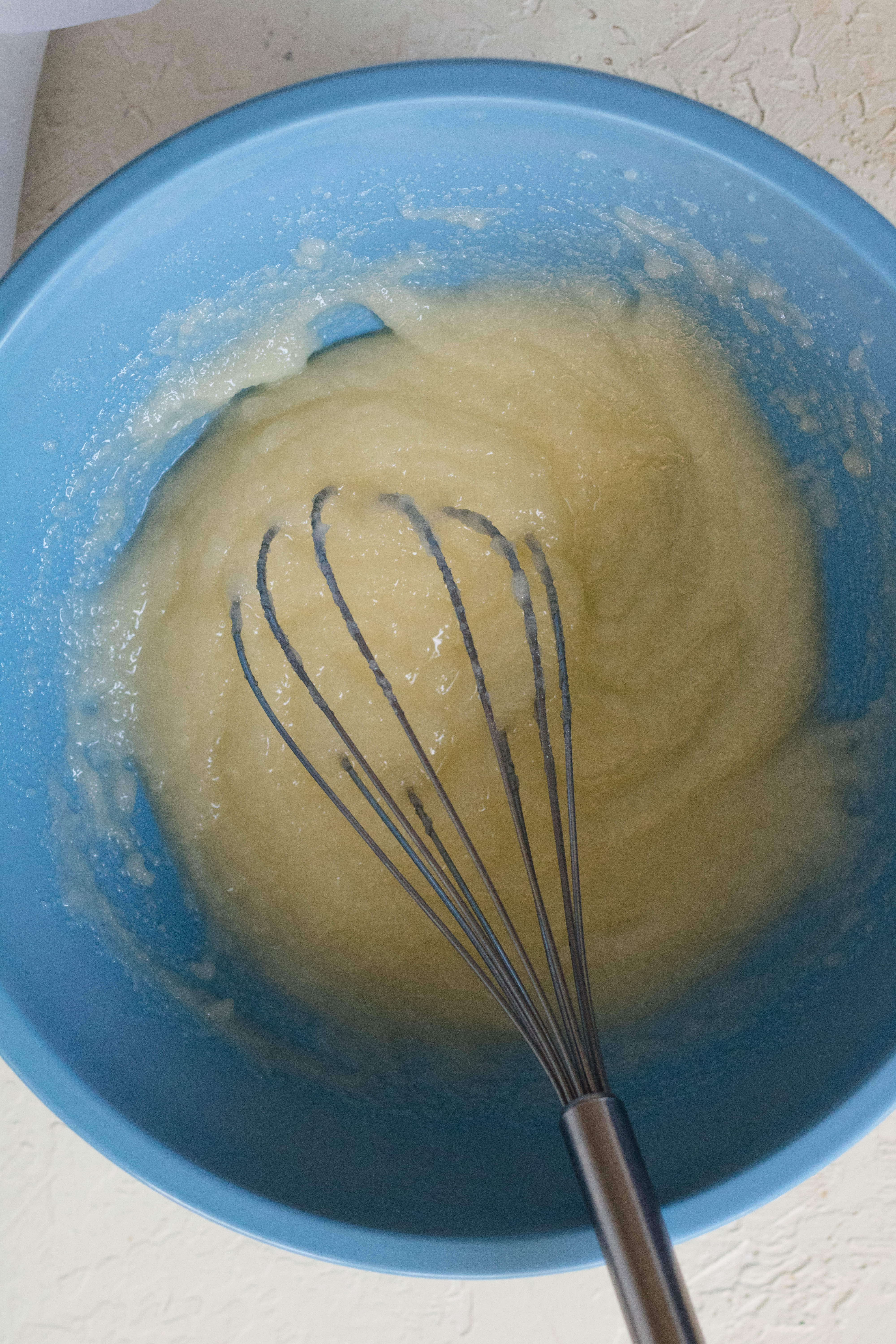 butter and sugar for red velvet brownies