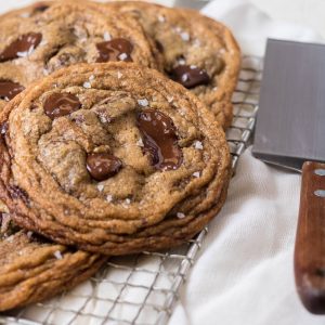 Chewy espresso chocolate chip cookies