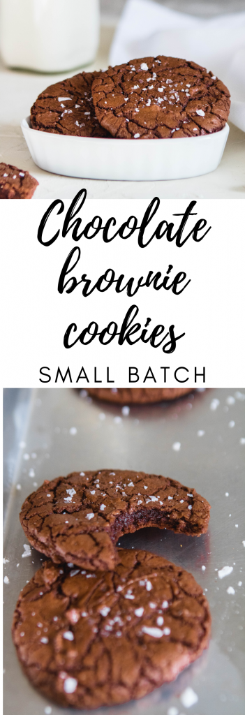 Chocolate brownie cookies small batch