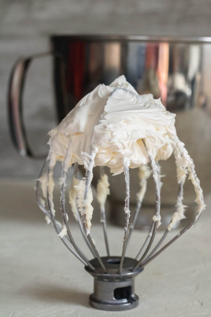 Whip up the butter for the coffee frosting recipe
