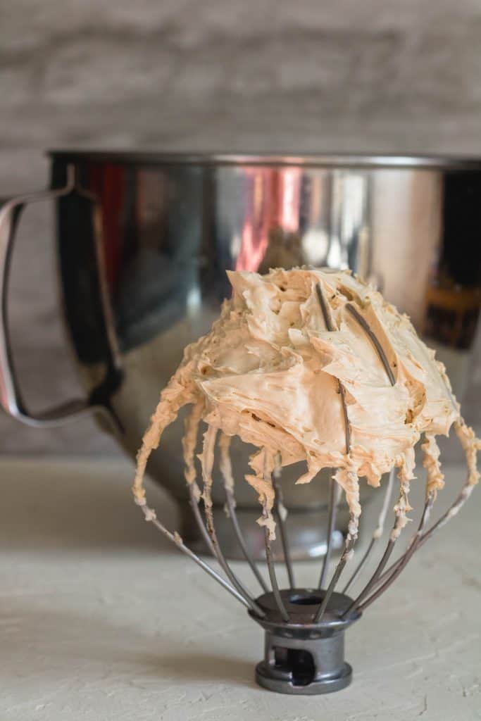 Add in the instant coffee mixture